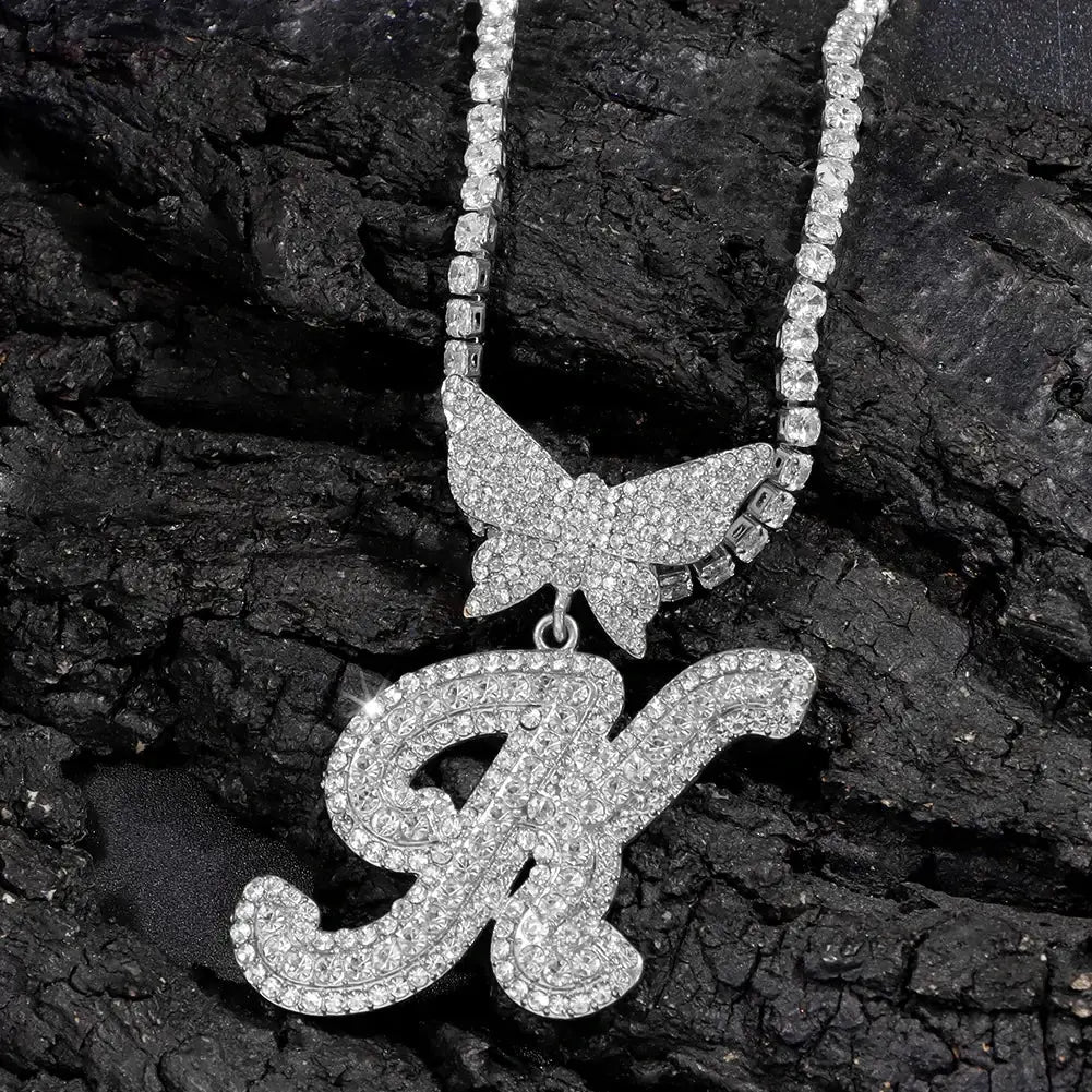 Crystal Butterfly Necklace GLR SHOPPING