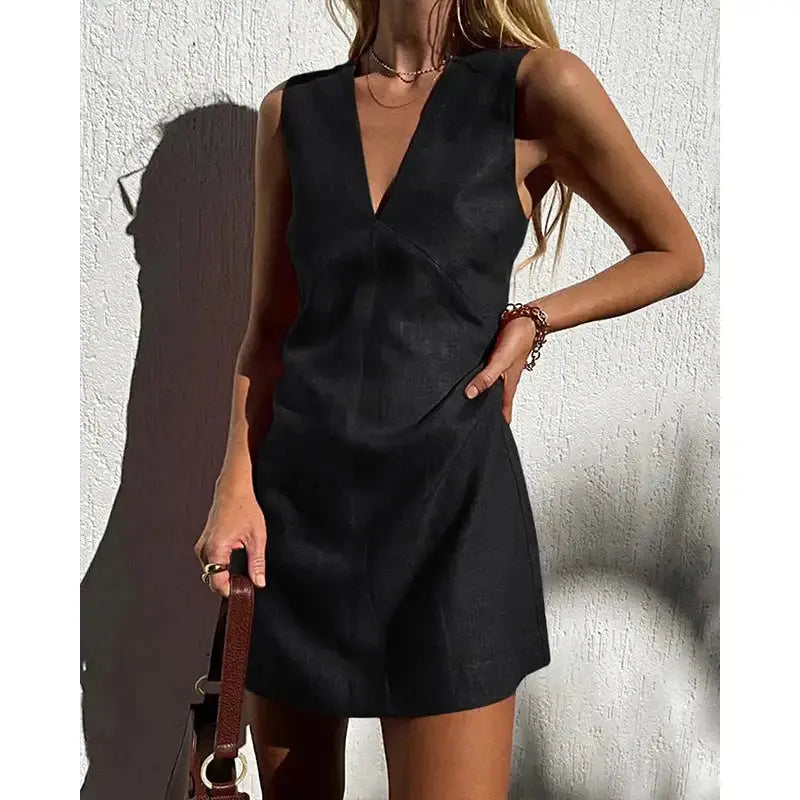 Linen Mini Dress GLR SHOPPING