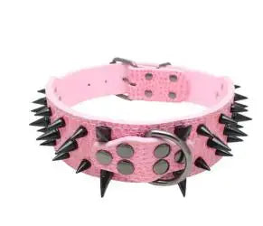 Spiked Studded Leather Collars GLR SHOPPING