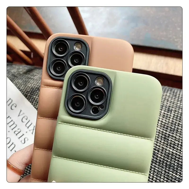 Jacket Puffer Bumper Matte Phone Case GLR SHOPPING