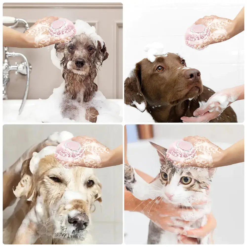 Soft Silicone Dog Massage Shampoo Brush (Private Listing) GLR SHOPPING