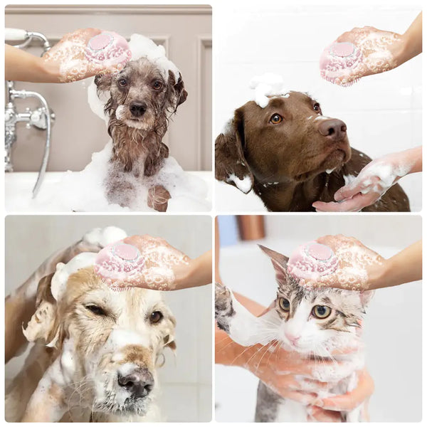 Soft Silicone Dog Massage Shampoo Brush (Private Listing)