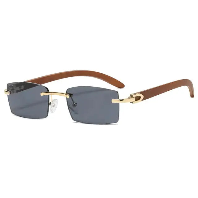 Rectangle Fashion Rimless Sunglasses GLR SHOPPING