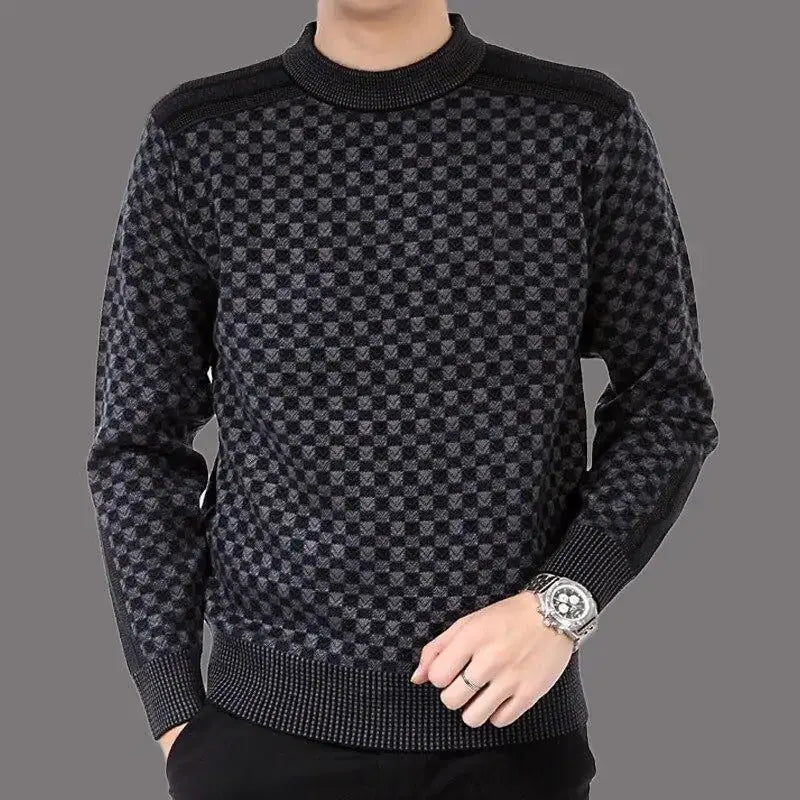 Suéter Xadrez Slim Fit GLR SHOPPING