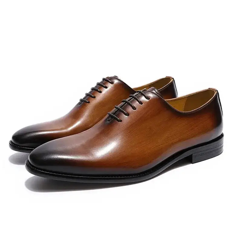 Men's Leather Oxford Shoes GLR SHOPPING