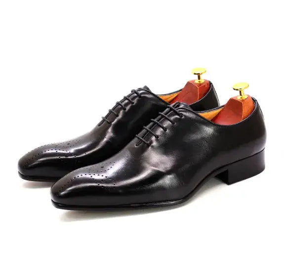 Men's Leather Oxford Shoes GLR SHOPPING