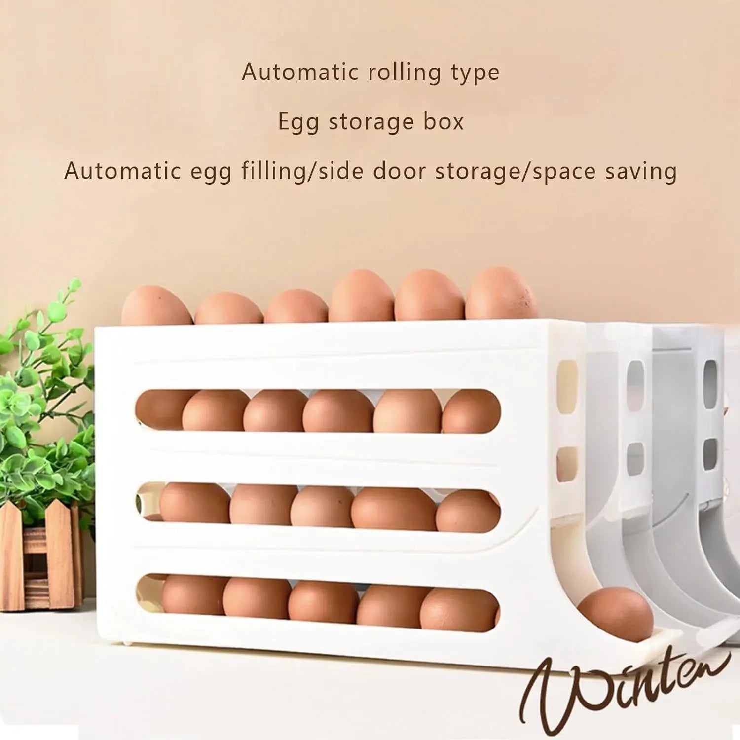 4 Tiers Egg Holder for Fridge GLR SHOPPING