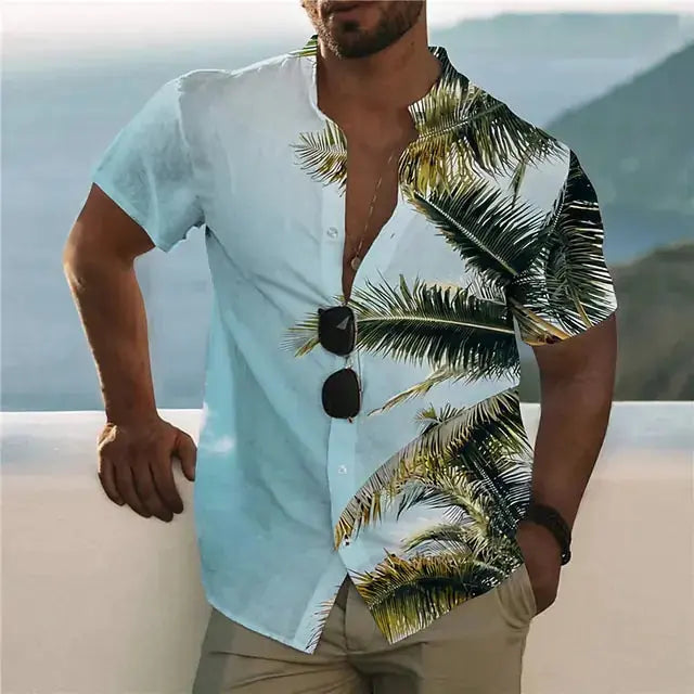 Summer Hawaiian Floral Shirts For Men GLR SHOPPING