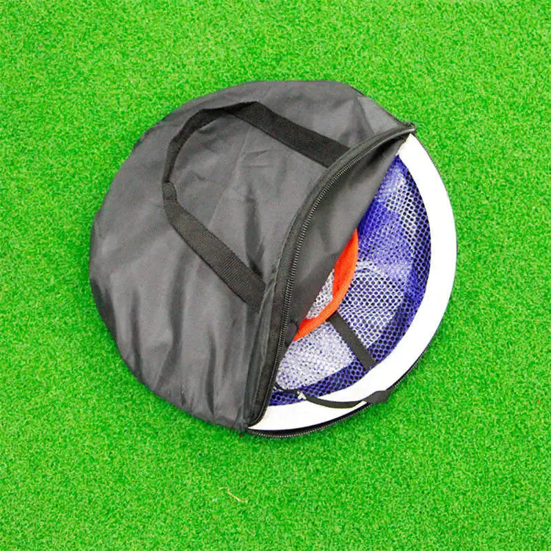 Golf Chipping Net Swing Trainer Indoor Outdoor Chipping Pitching Cages Mats Golf Practice Net Portable 18 pcs golf soft balls GLR SHOPPING