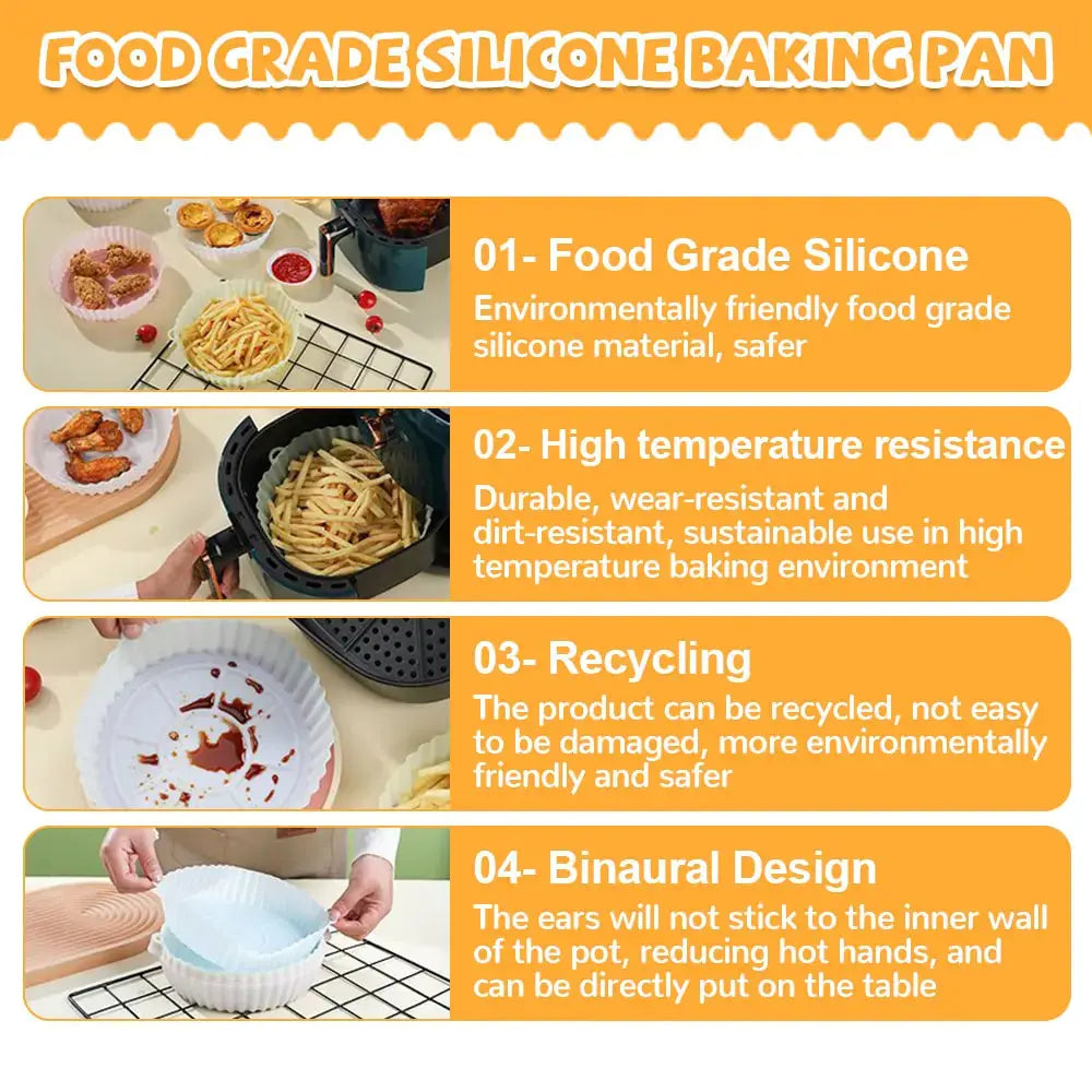 Silicone Air Fryer Baking Tray GLR SHOPPING