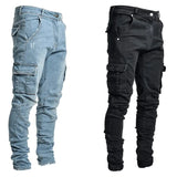 Men's Multi Pocket Cargo Jeans