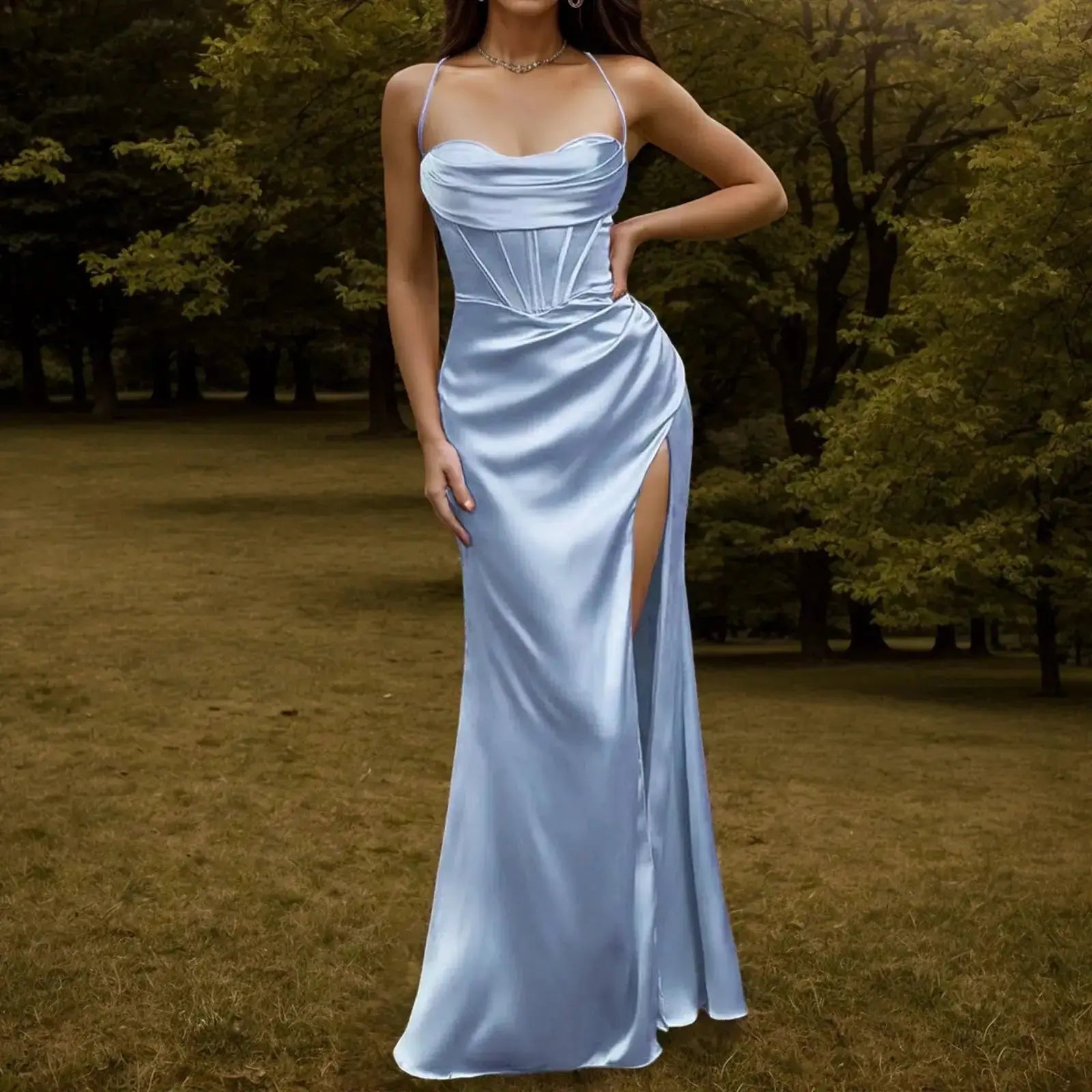 Women's Satin Dress GLR SHOPPING