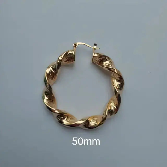 Punk Chic: Great Wall Hoop Earrings GLR SHOPPING