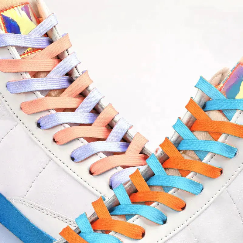Duo-Tone Flat Shoe Laces GLR SHOPPING