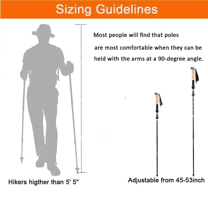 Aluminum Hiking Sticks GLR SHOPPING