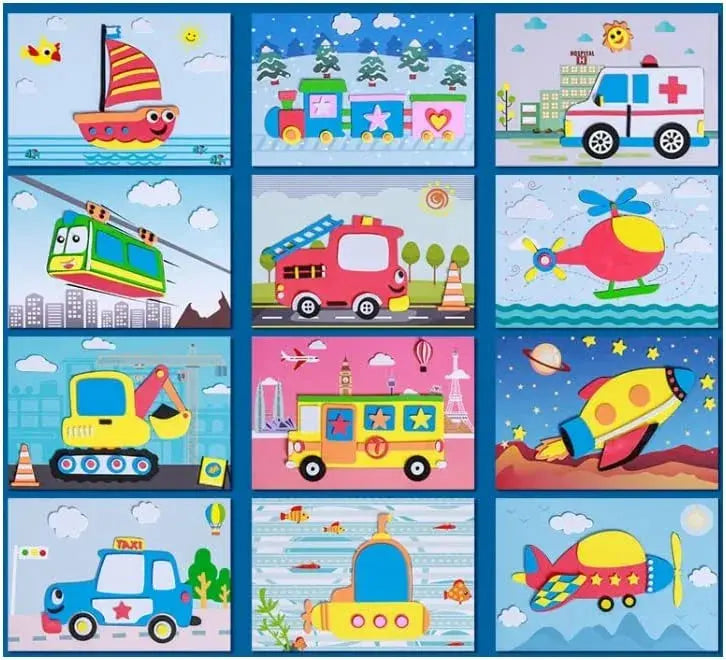 3D Sticker Puzzles (12 Sheets) GLR SHOPPING