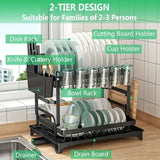 Compact Chef's 2-Tier Dish Organizer