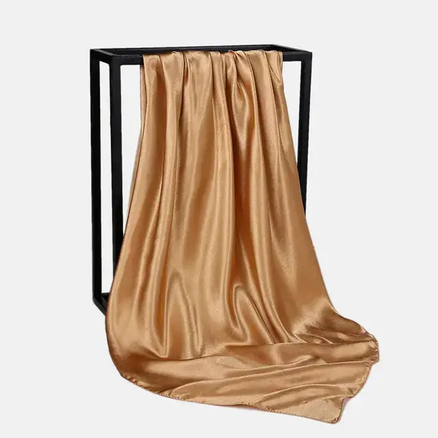 Solid Color Silk Neckerchief Scarf GLR SHOPPING