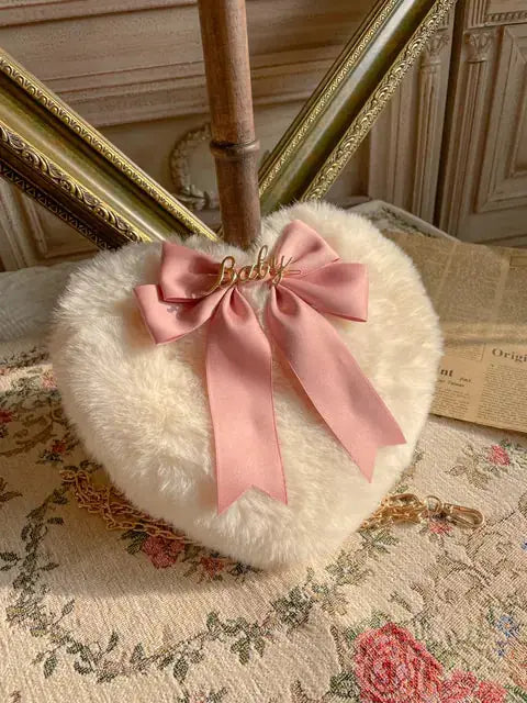 Heart Plush Hand Carrying Bag GLR SHOPPING