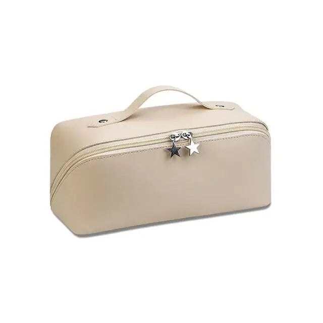 Large-Capacity Leather Cosmetic Bag - GLR SHOPPING