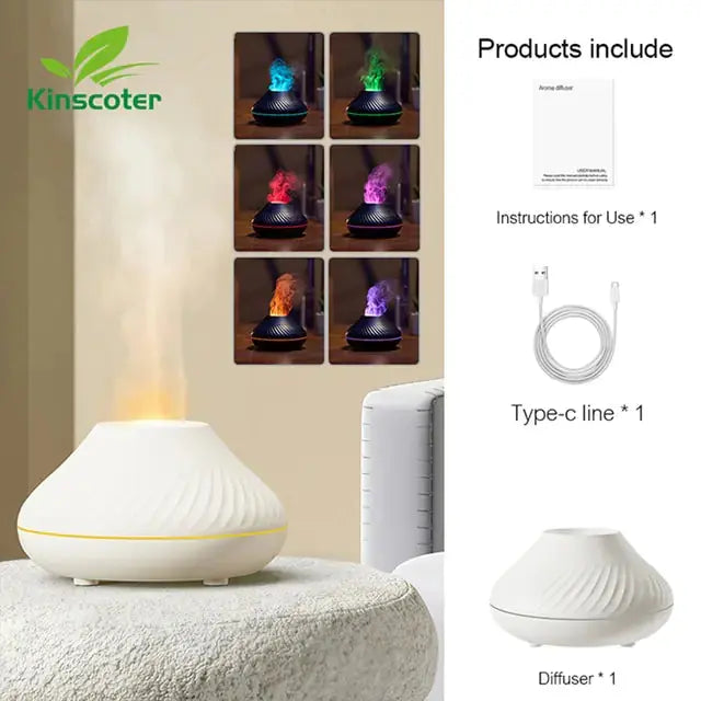 Volcano Humidifier Essential Oil Diffuser GLR SHOPPING