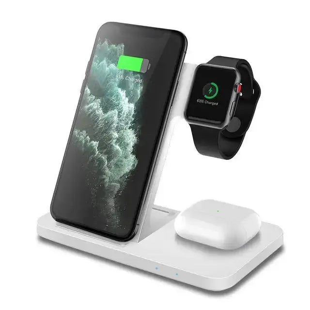 3in1 Wireless Fast Charger Dock Station GLR SHOPPING