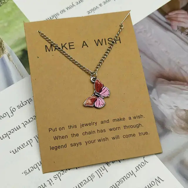 Butterfly Pendant Necklace GLR SHOPPING
