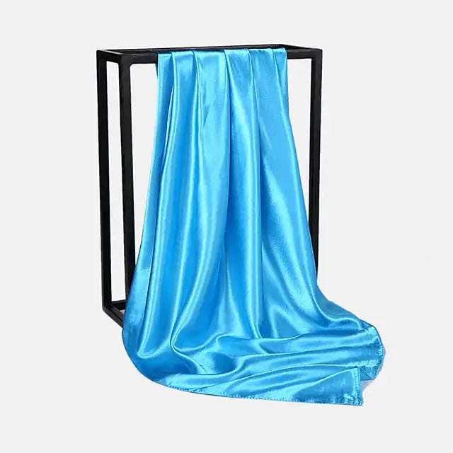 Solid Color Silk Neckerchief Scarf GLR SHOPPING