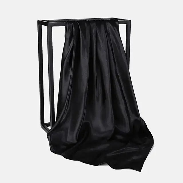Solid Color Silk Neckerchief Scarf GLR SHOPPING