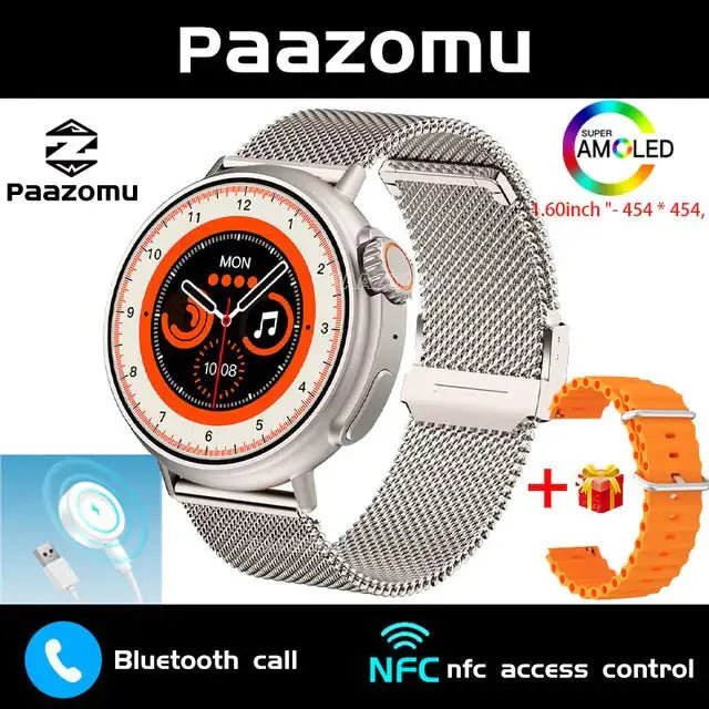 AMOLED 1.6 Inch Smart Watch - GLR SHOPPING