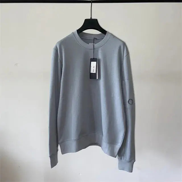Men's Round Neck Sweater with Zippered Pocket GLR SHOPPING