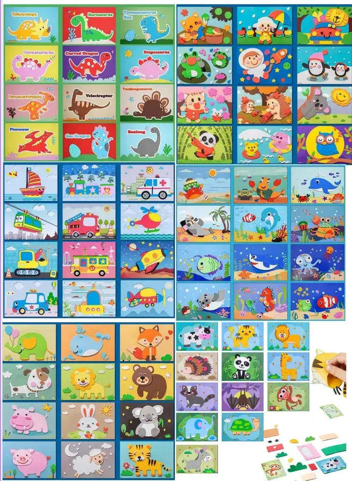 3D Sticker Puzzles (12 Sheets) GLR SHOPPING