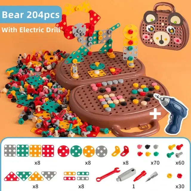 Children Electric Drill Toolbox Driller Games GLR SHOPPING