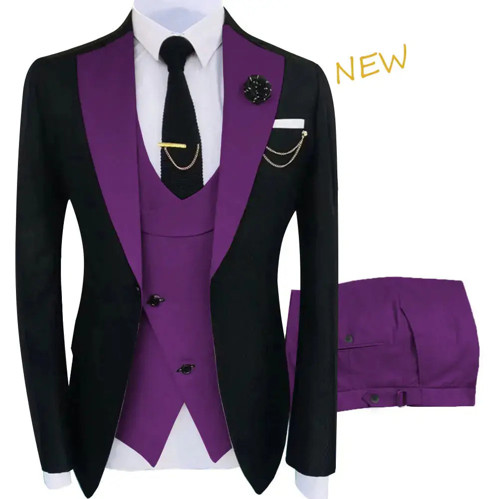 Fit Tuxedo 3 Piece Set GLR SHOPPING