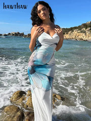 Bodycon White Long Dress GLR SHOPPING