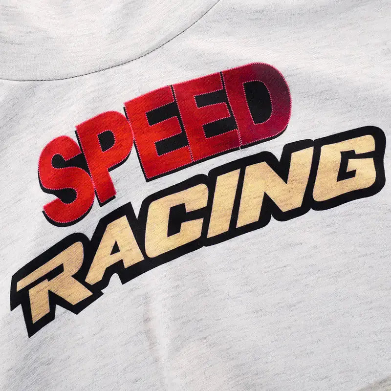 Speed Racing Cropped Knit Turtleneck Top GLR SHOPPING