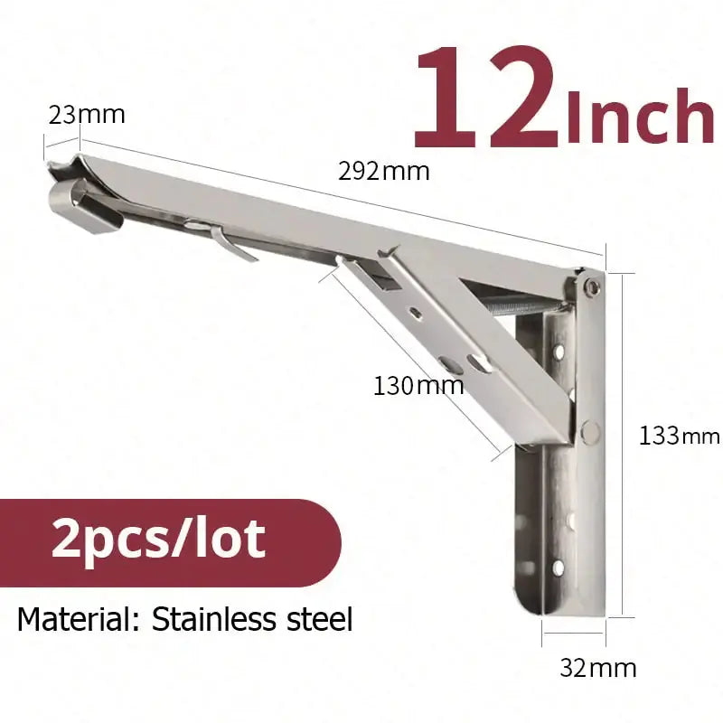 Folding Shelf Brackets Heavy Duty GLR SHOPPING