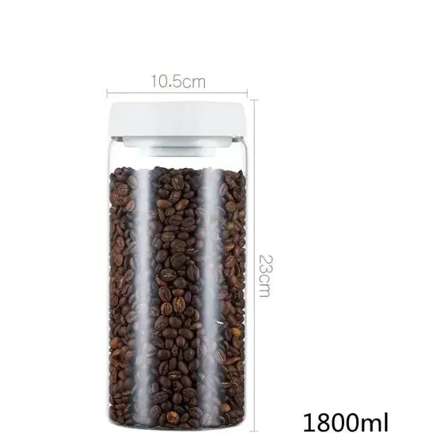 Vacuum Sealed Glass Storage Jar Set GLR SHOPPING