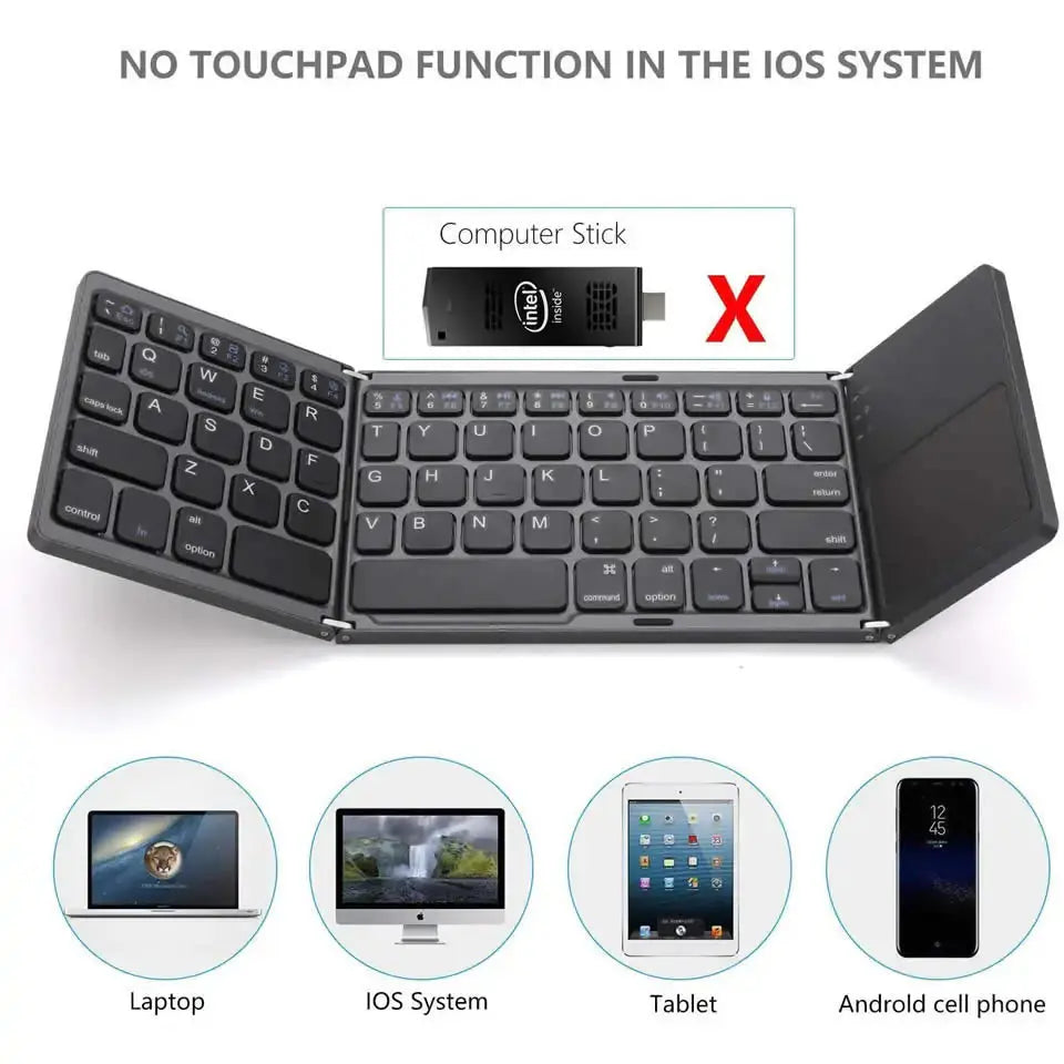 Bluetooth Keyboard With Touchpad GLR SHOPPING
