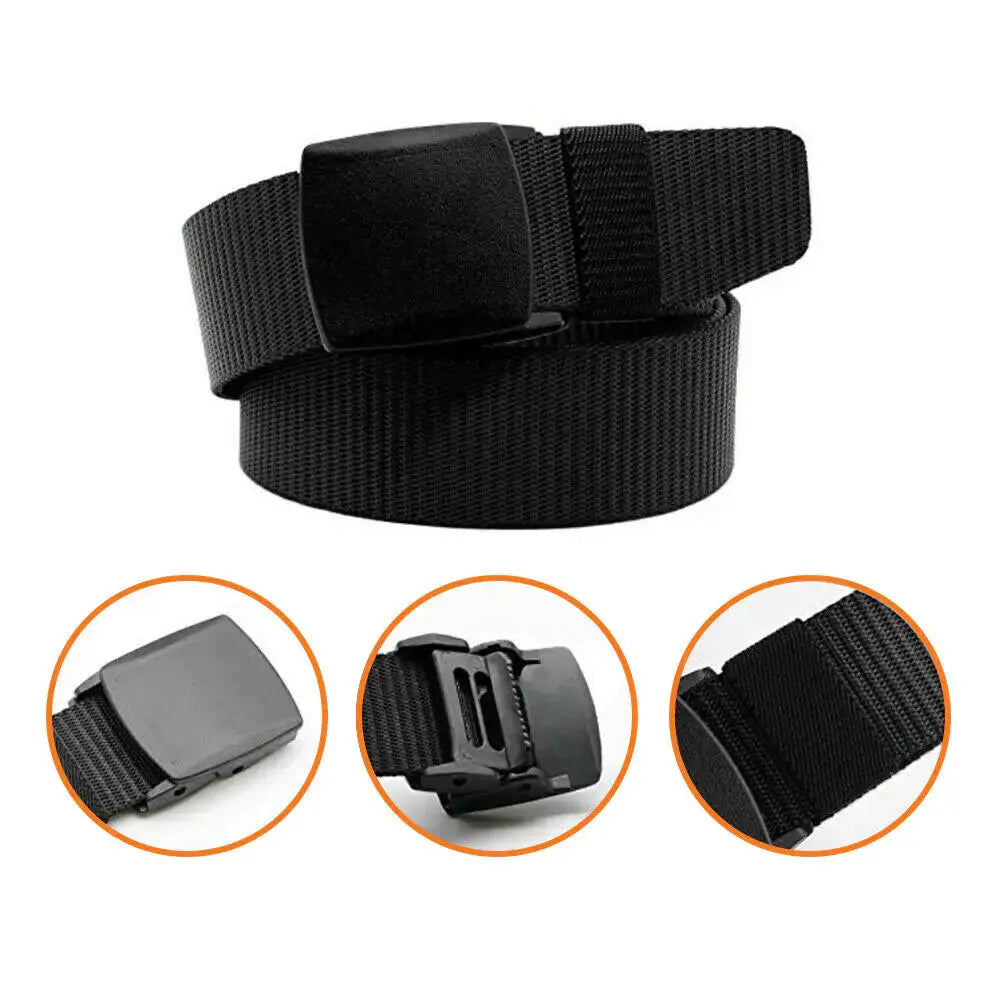 Men's Plastic Cam Buckle Nylon Belt GLR SHOPPING