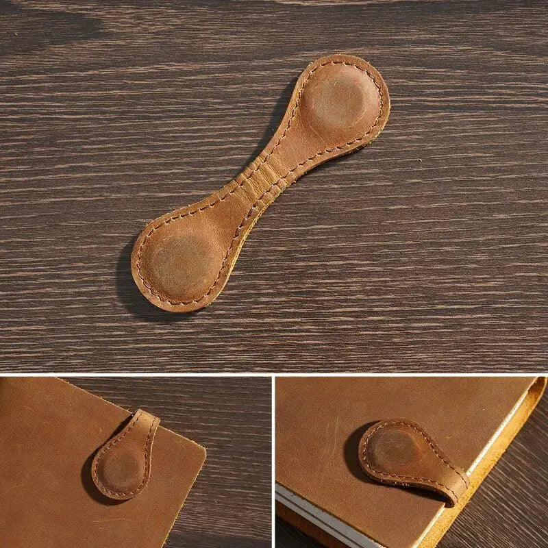 Magnetic Leather Bookmark GLR SHOPPING