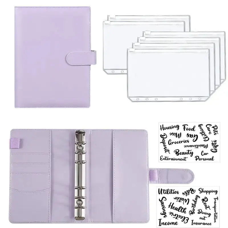 A6 Leather Budget Binder GLR SHOPPING