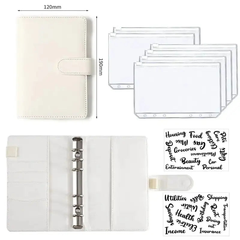A6 Leather Budget Binder GLR SHOPPING
