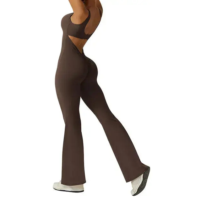 Sexy Push Up Flare Jumpsuit GLR SHOPPING