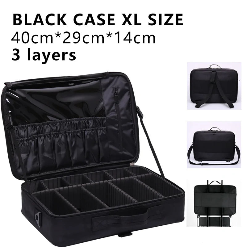 2019 Professional Toiletry Bag Cosmetic Bag Organizer Women Travel Make Up Cases Big Capacity Cosmetics Suitcases For Makeup X32