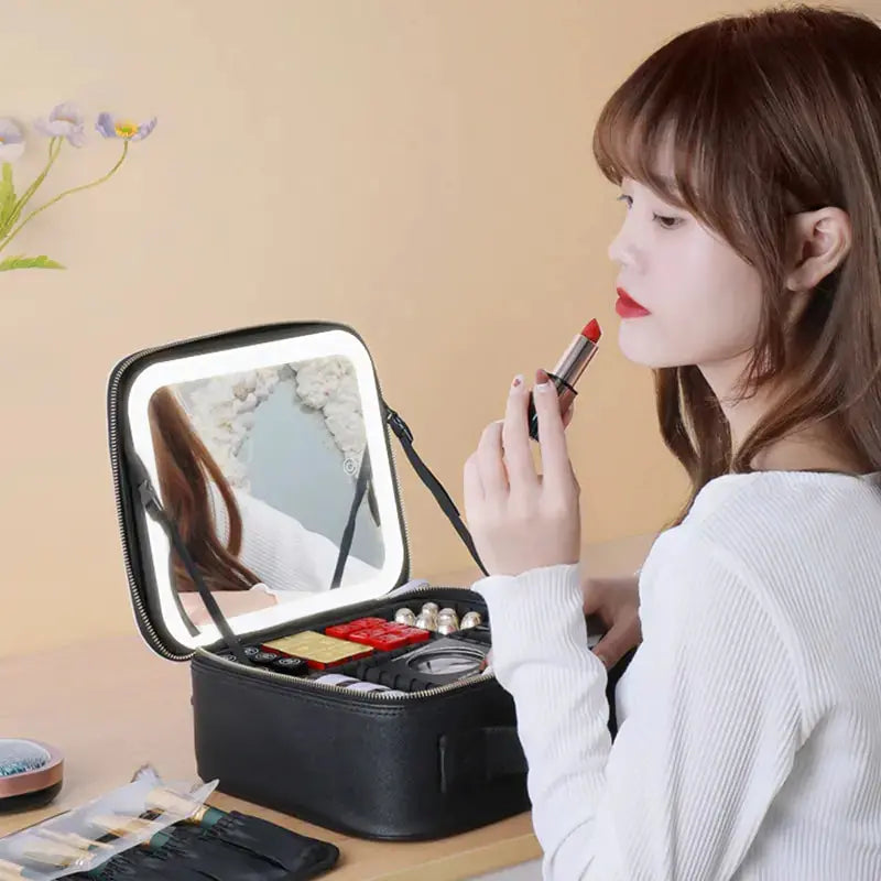 Smart LED Cosmetic Case with Mirror GLR SHOPPING