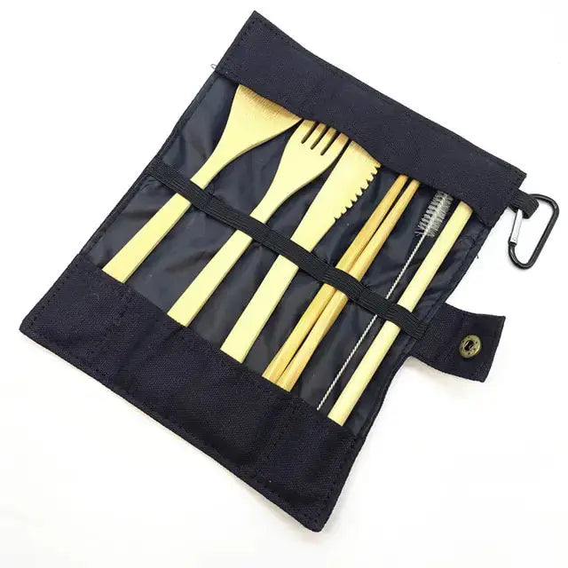 Bamboo Travel Utensils Set GLR SHOPPING
