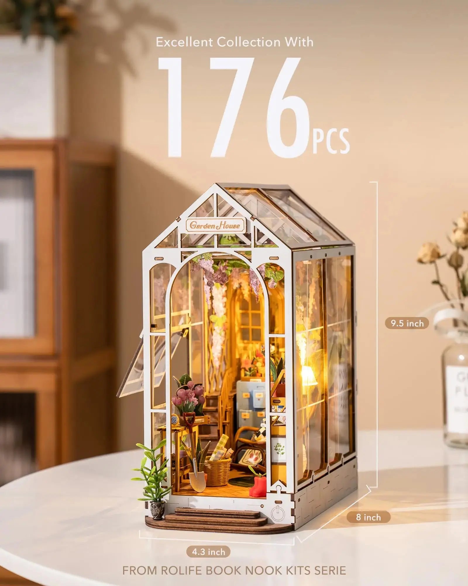 Mini Garden House Book Nook Kit GLR SHOPPING