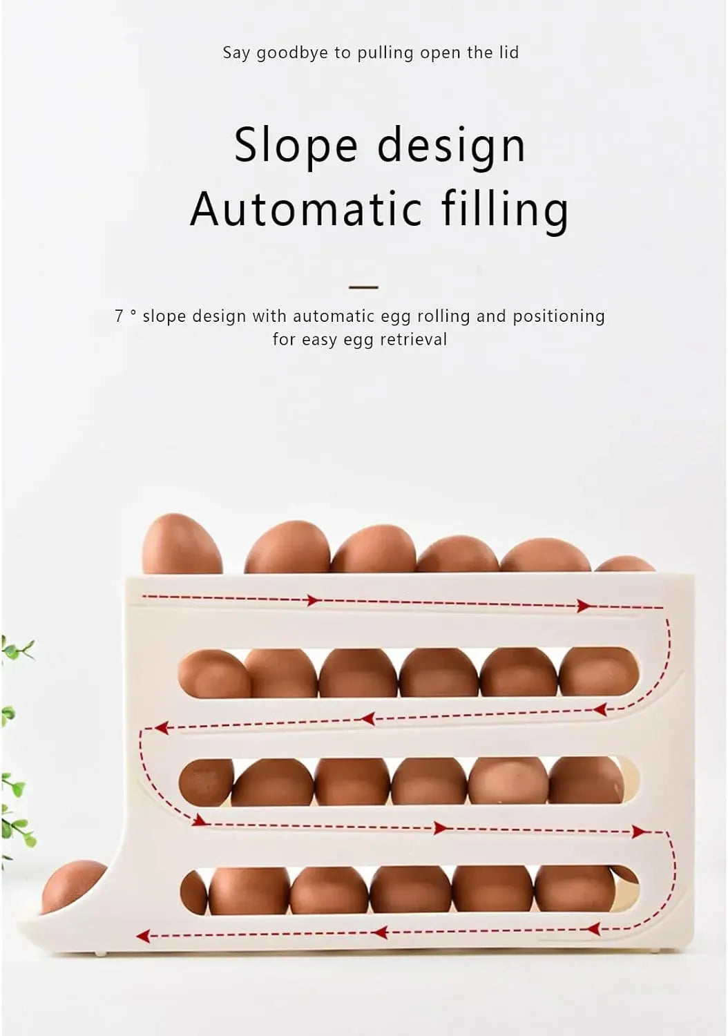 4 Tiers Egg Holder for Fridge GLR SHOPPING