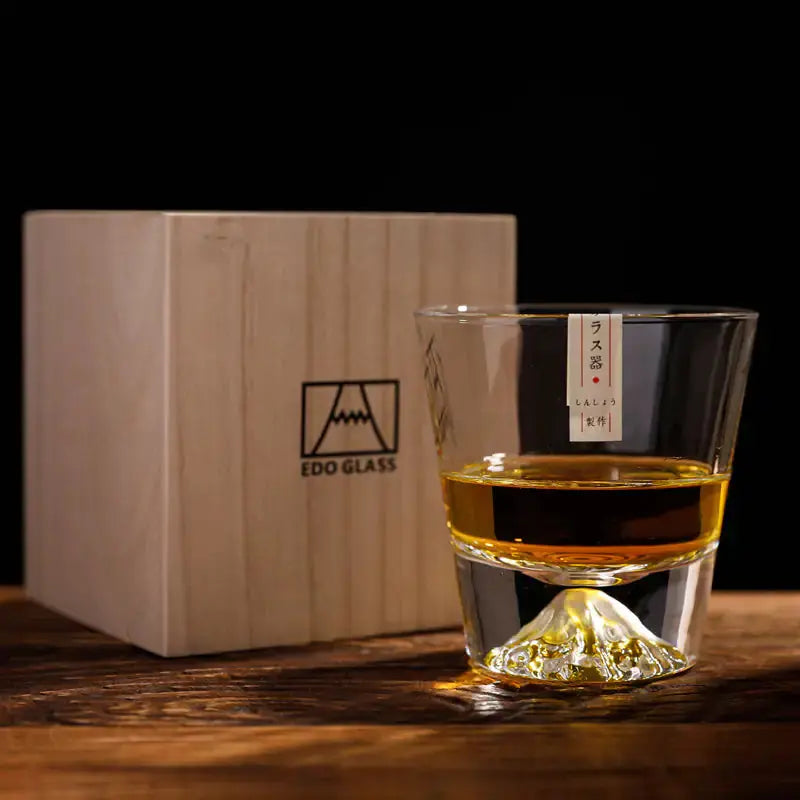 Japanese Mount Fuji Style Whiskey Glass GLR SHOPPING